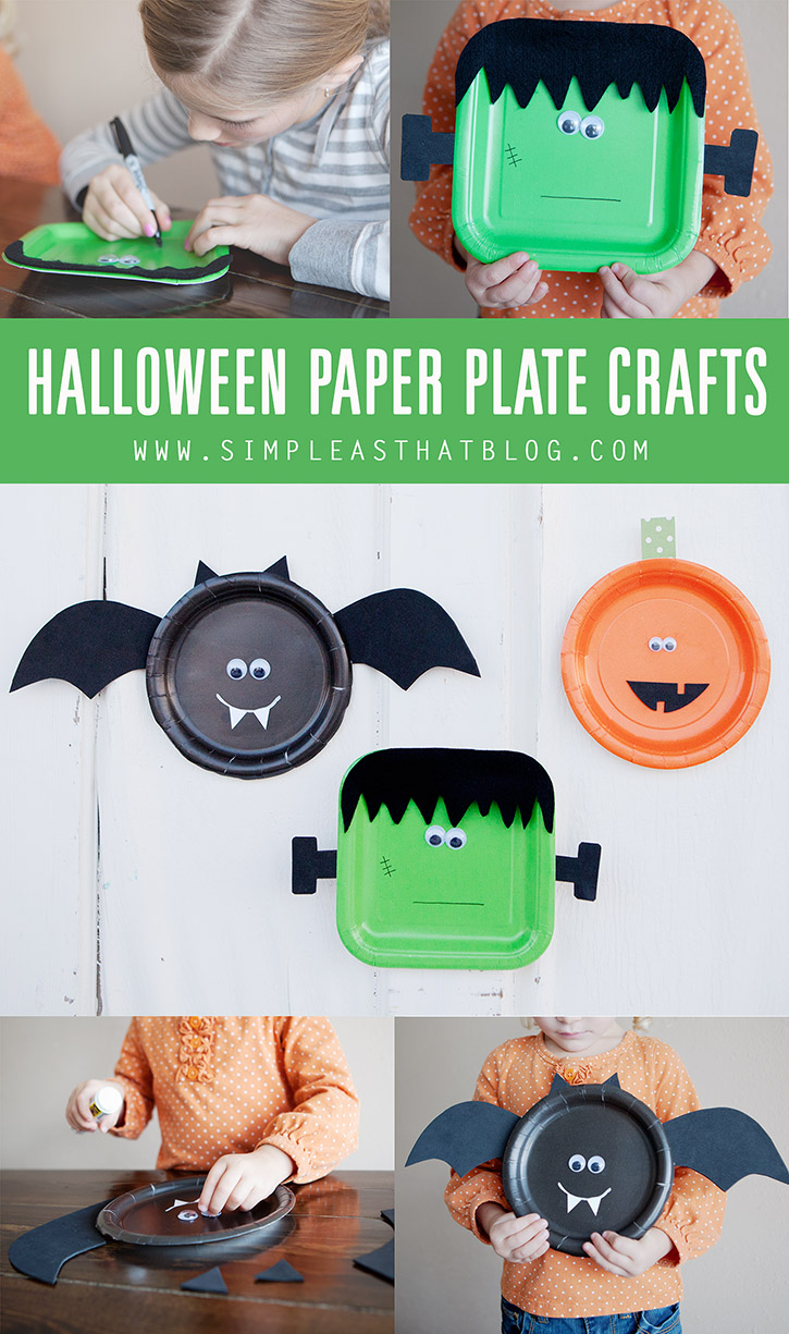 Halloween paper plate craft