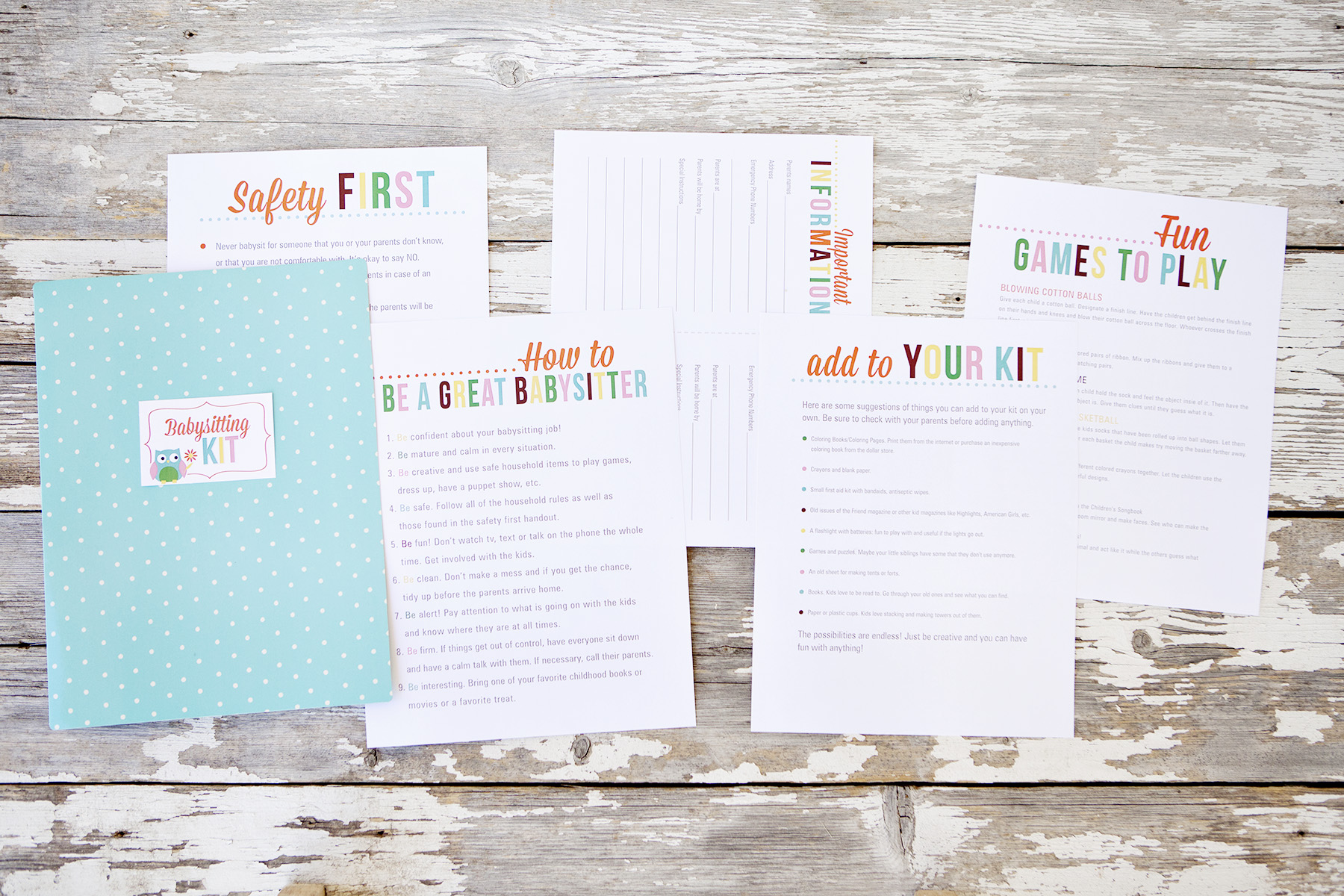 babysitting-kit-printables