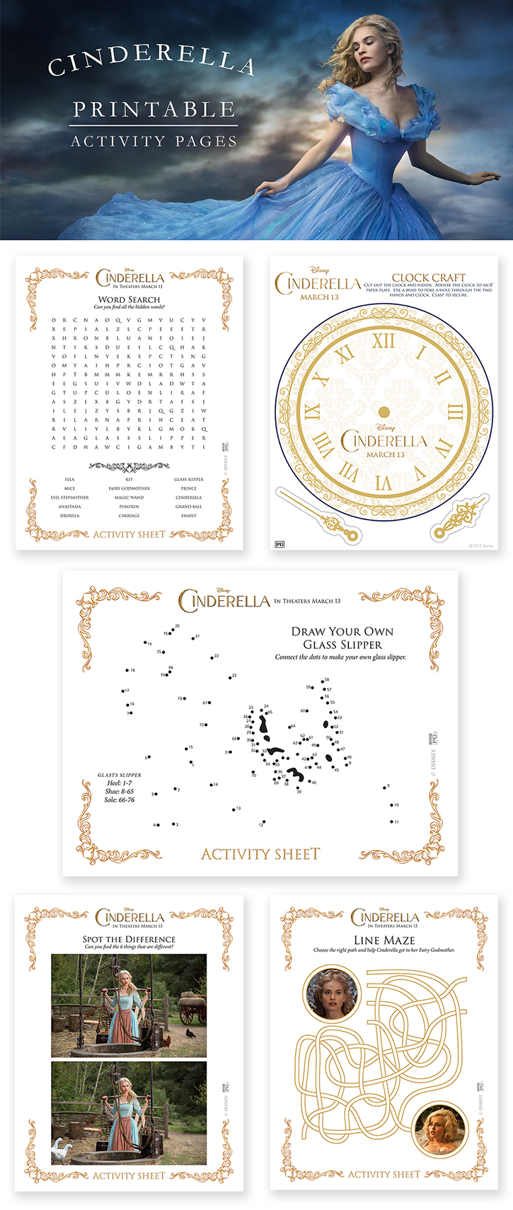 Cinderella Printables