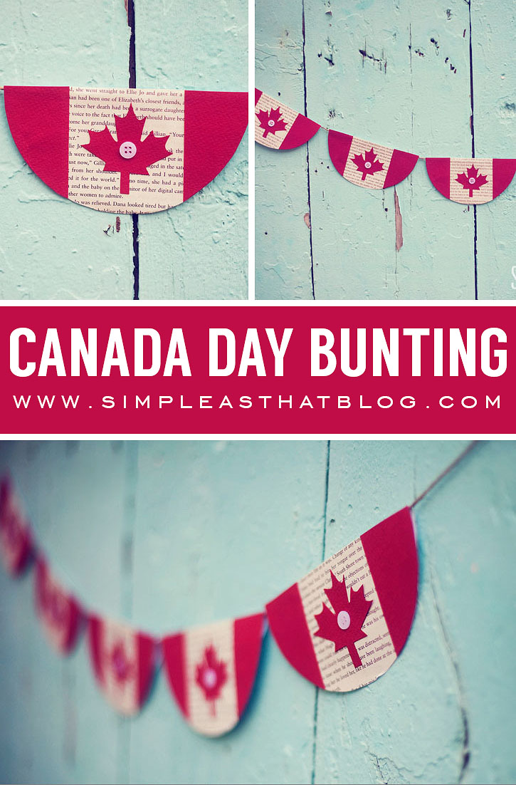 Simple Canada Day Bunting