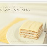 simple summer recipe: lemon squares