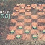 simple summer project: sidewalk chalk checkers