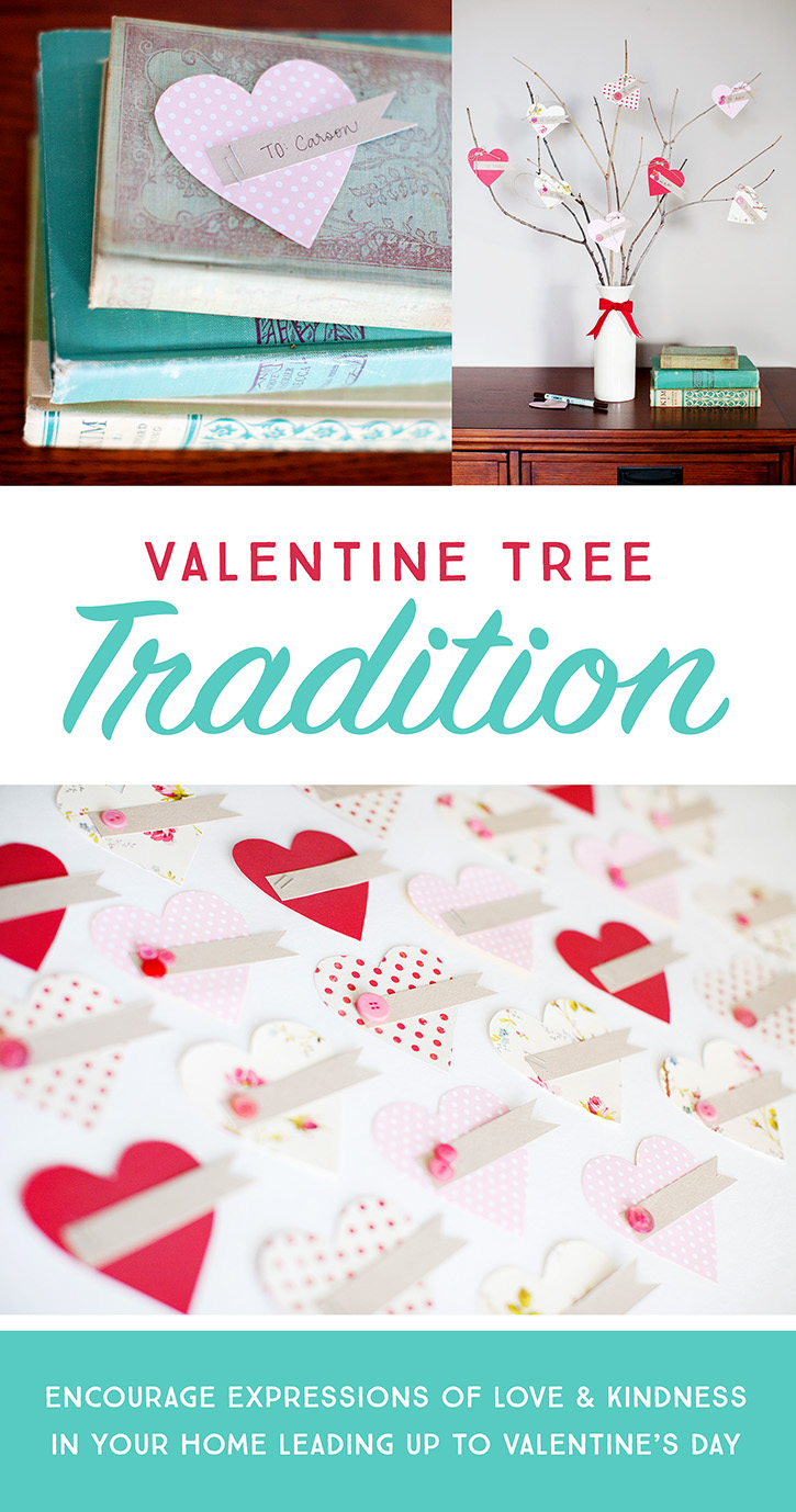 Family Night Valentine Crafts {Love Trees} 