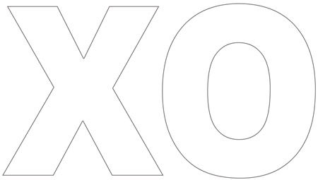 Letter Xoxo Coloring Pages