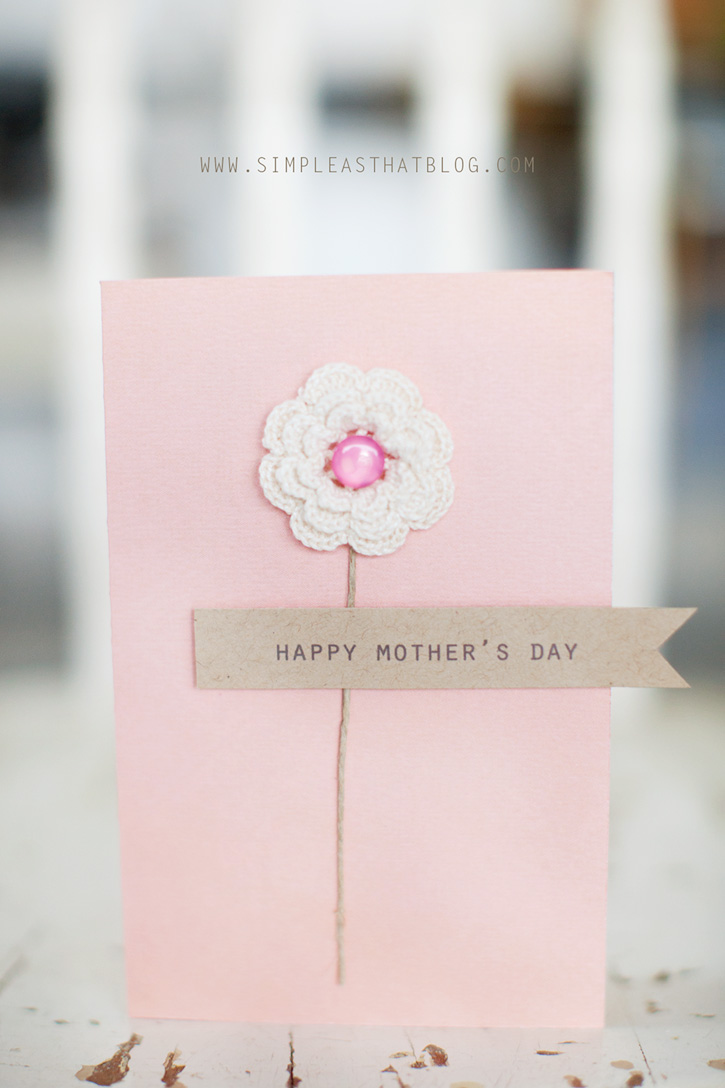 easy mothers day card ideas