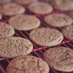 Ginger Crinkle Snowflake Cookies