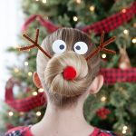 Silly Reindeer Christmas Hairdo