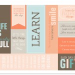 Inspirational Bookmarks + Coordinating Art Prints