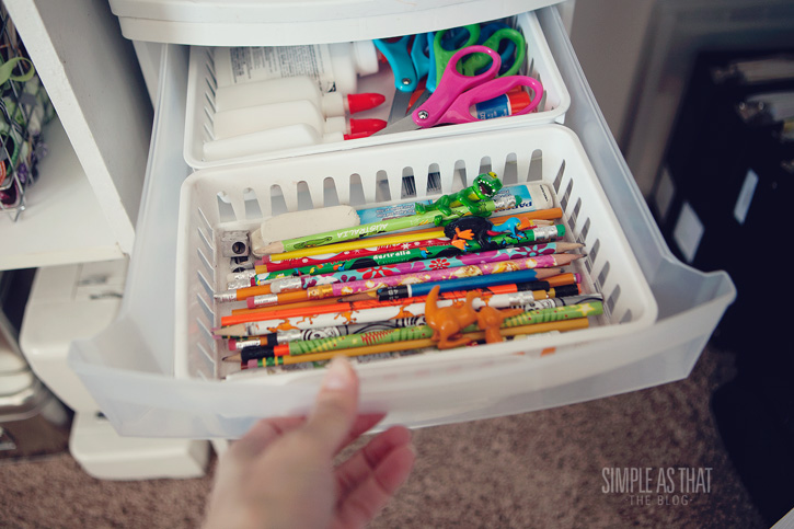 Organizing Kid's Art Supplies