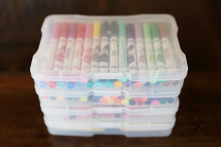 best way to organize art supplies