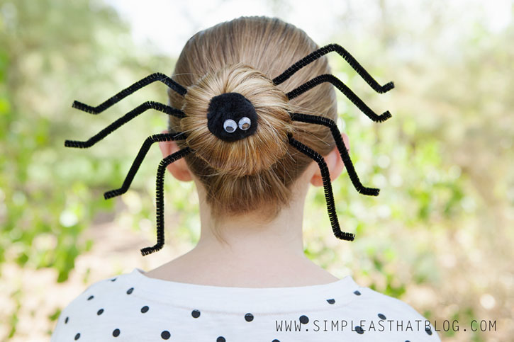 halloween spider hair