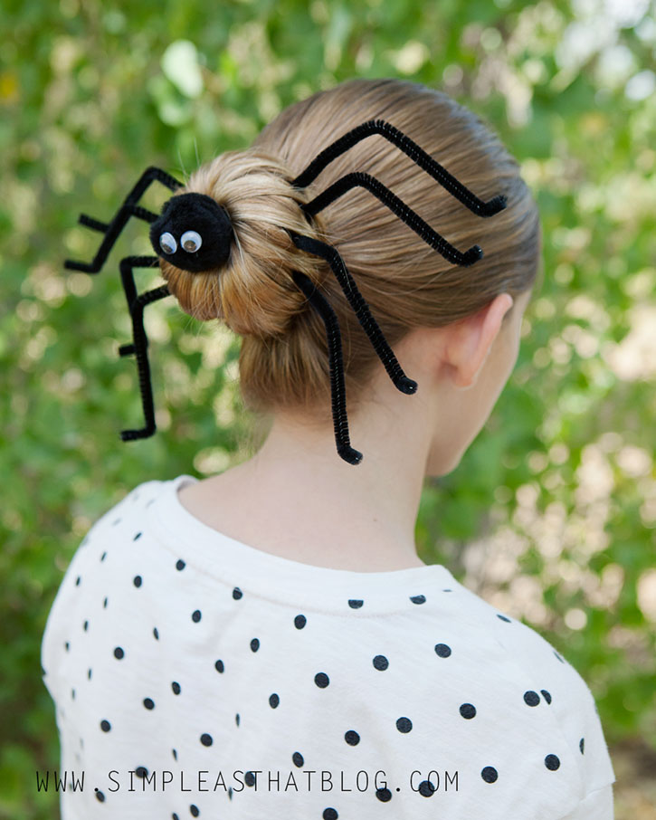 Silly Spider Halloween Hairdo