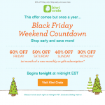 Black Friday – Cyber Monday Savings