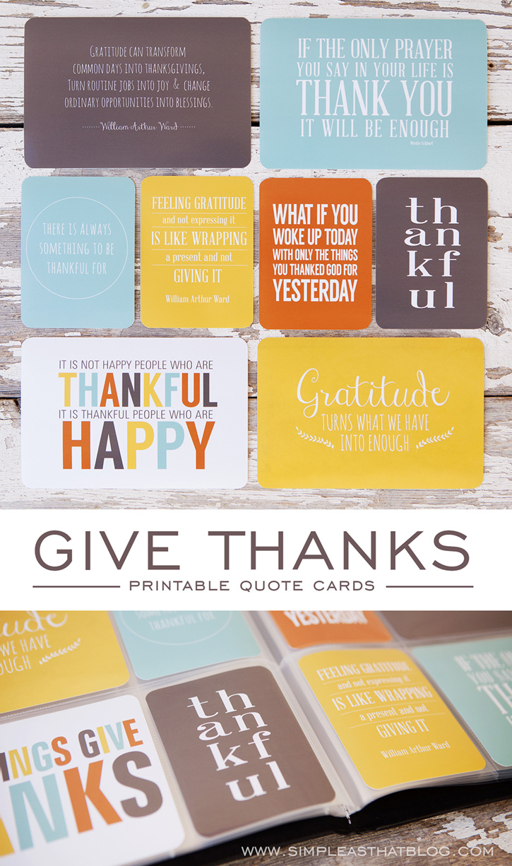 give thanks printable quotes collection