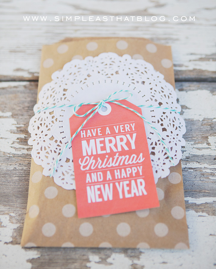 Wish friends and loved ones a very merry Christmas and a Happy New Year with these free printable gift tags
