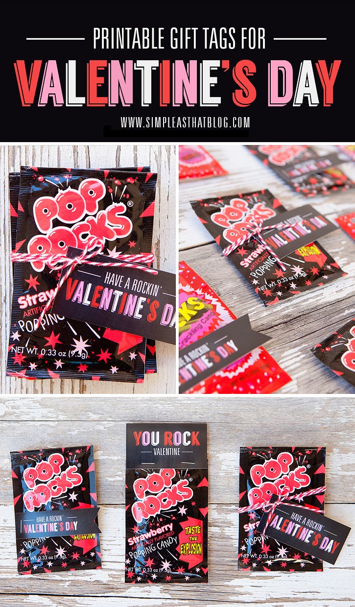 Valentine's Day Treat Tags  Valentine's Day Gifts for Students by