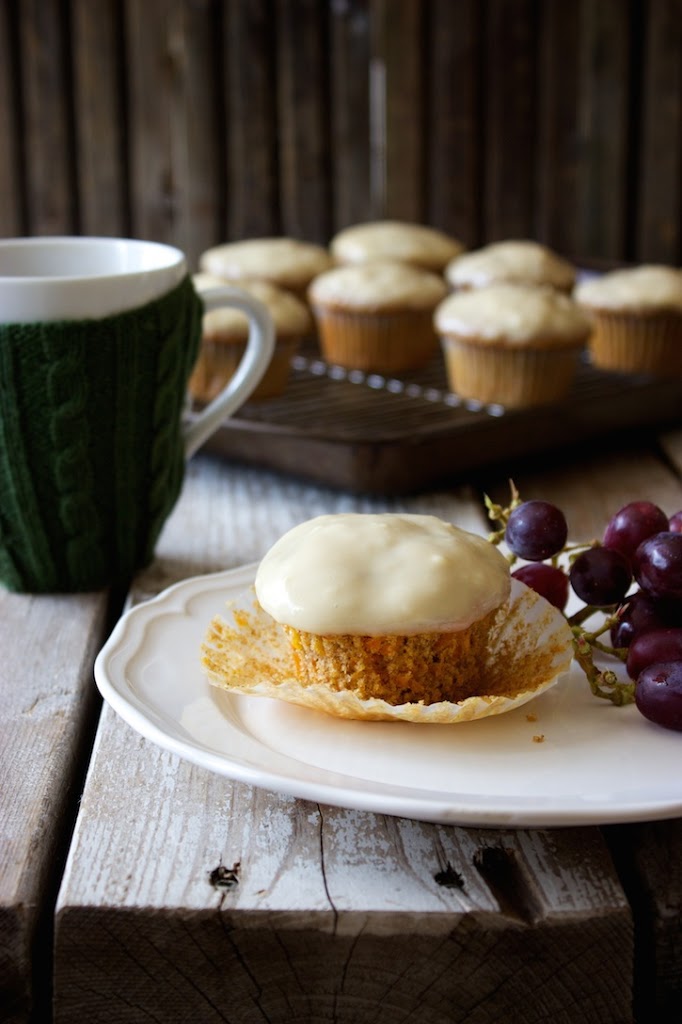 Whole Wheat Carrot Cake Muffins