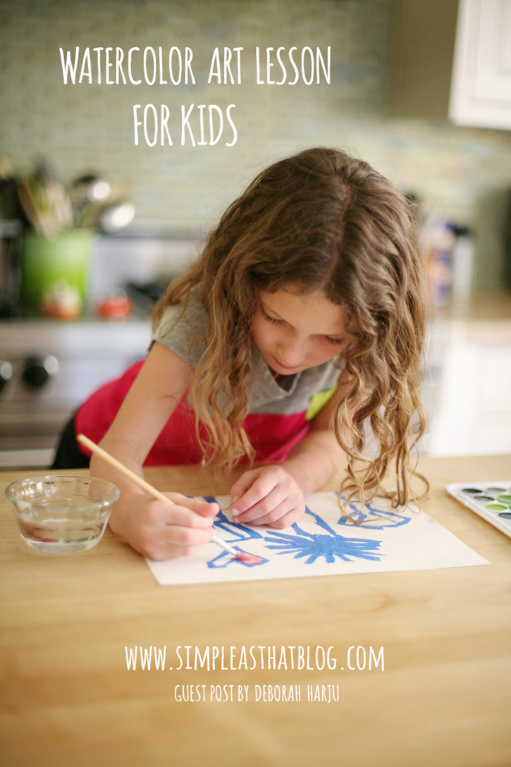Watercolor Art Lesson for Kids