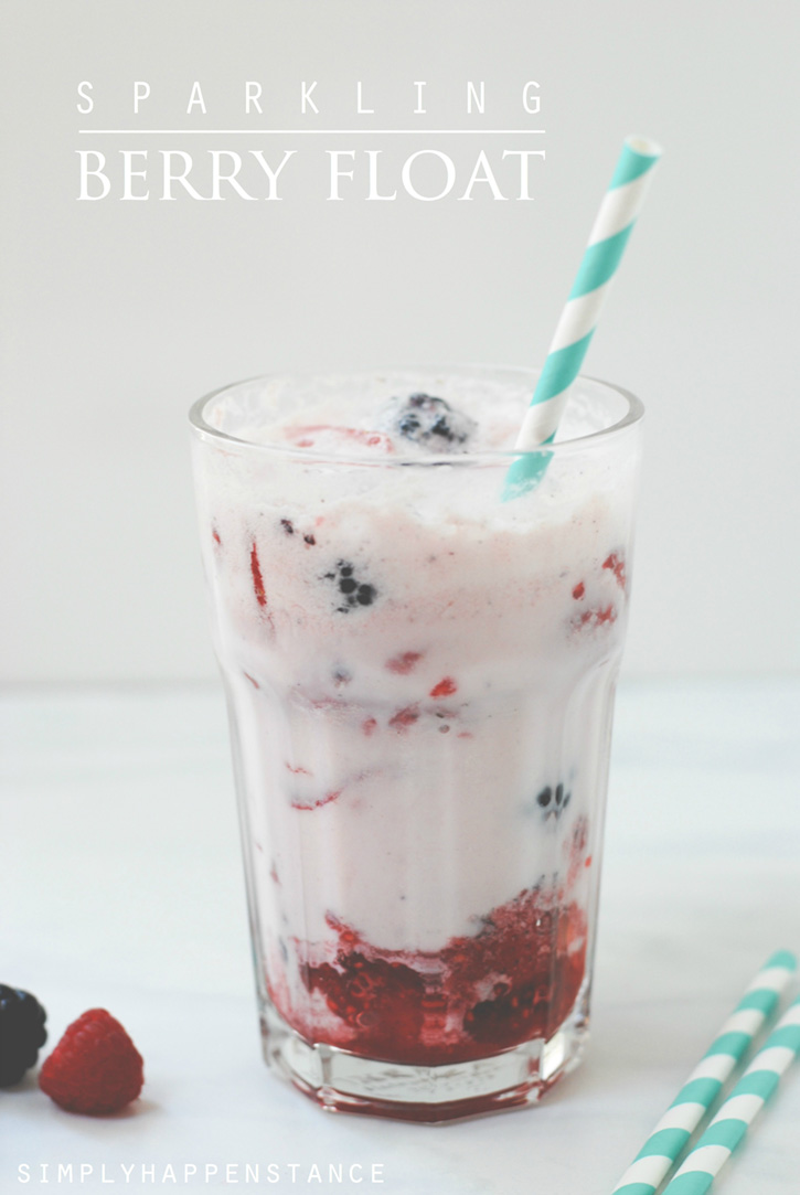 Sparkling Berry Float