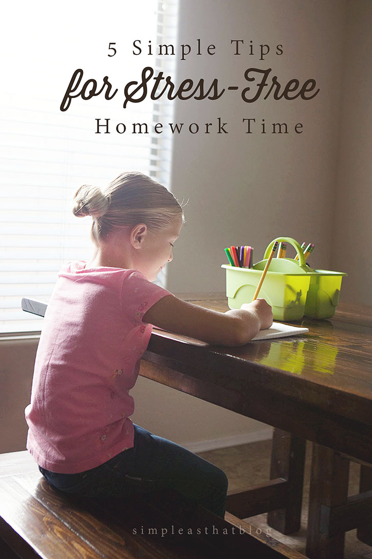 how to manage stress from homework