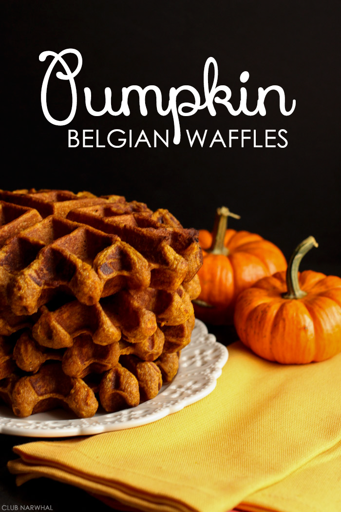 Pumpkin Belgian Waffles