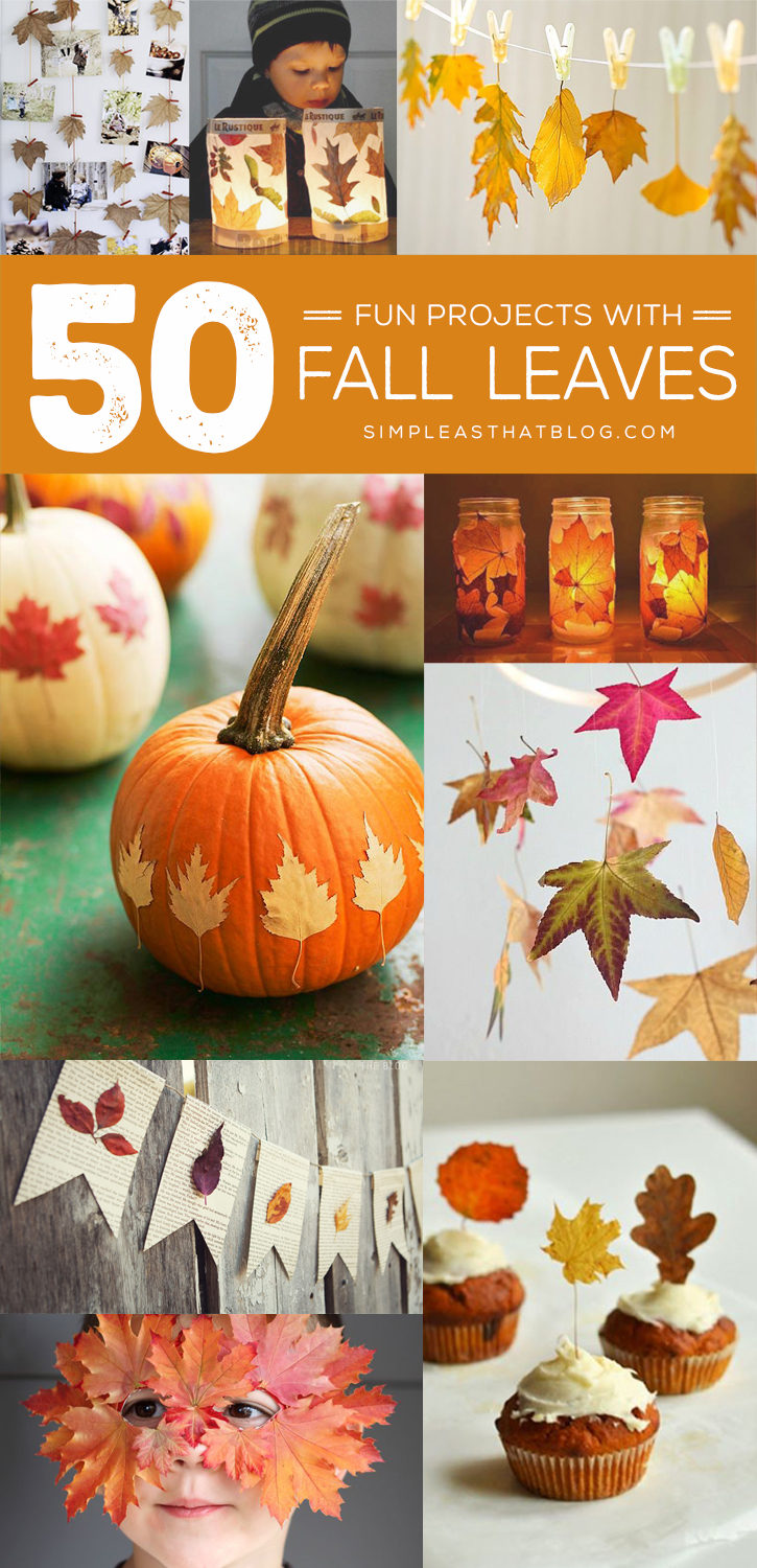 50 Fun Projects To Make With Fall Leaves - 