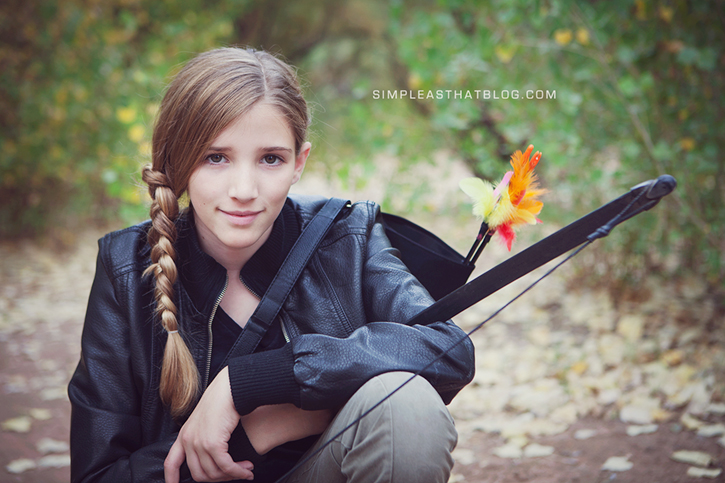 Put together a do it yourself Katniss Everdeen costume quickly and easily t...