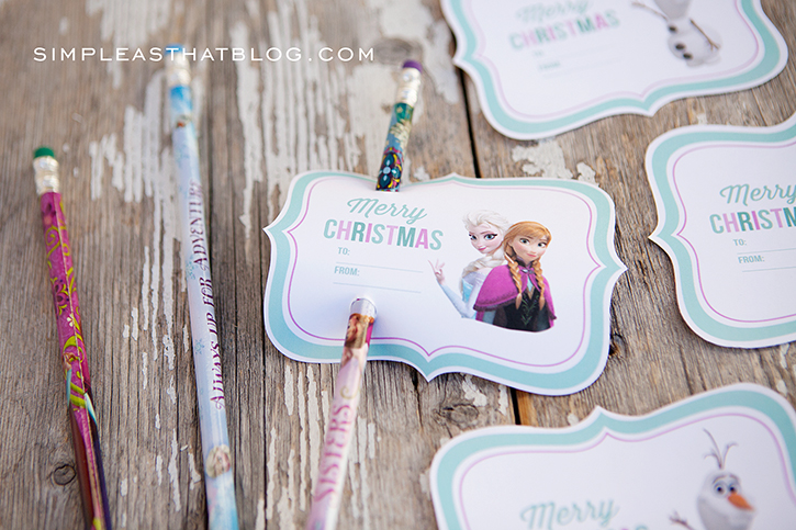 Free Printable Disney Frozen Gift Tags plus simple and inexpensive friend gift ideas for kids.