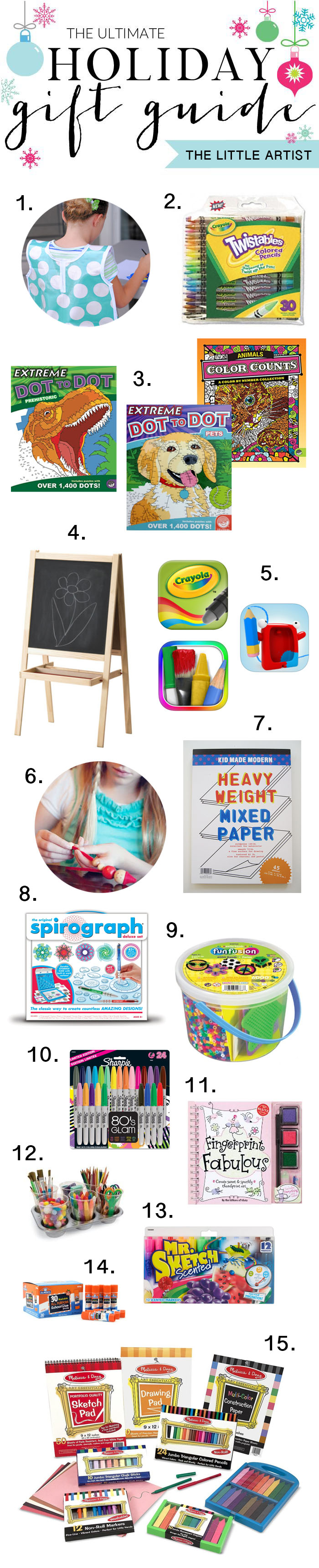 99 Art Supplies Gift Guide for Young Artist - Forget Him Knot