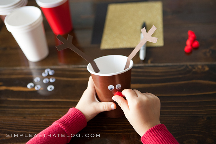 Cute Reindeer Cup Craft