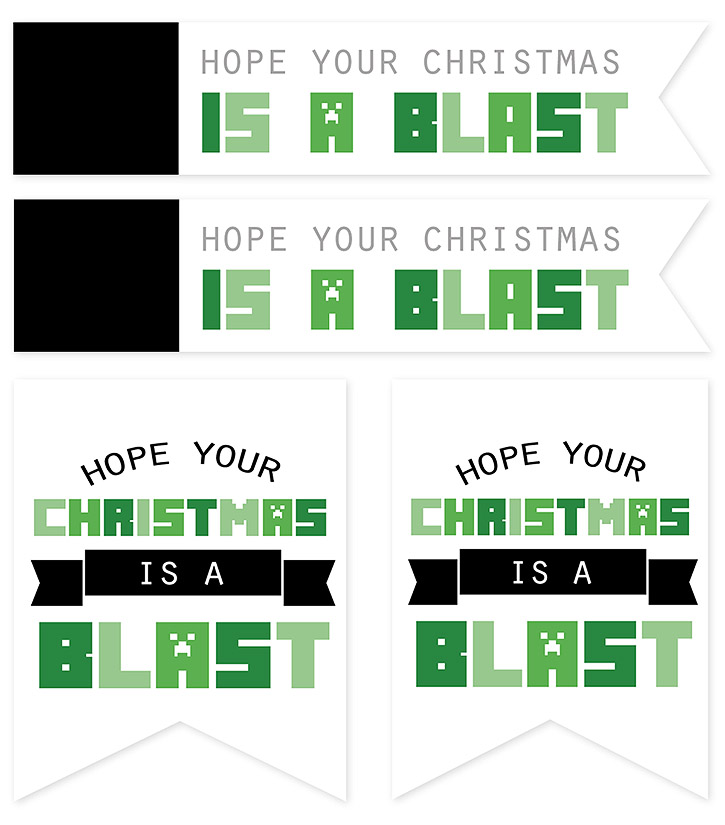 Printable Minecraft Gift s And Christmas Gift Idea