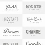 15 New Fonts to try in the New Year