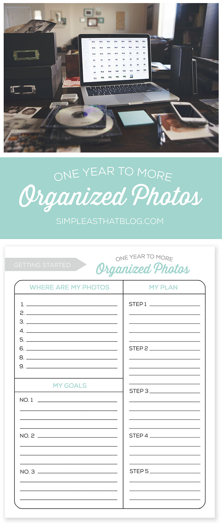Getting Started: One Year to More Organized Photos. Where to begin when it comes to getting your photo clutter under control!