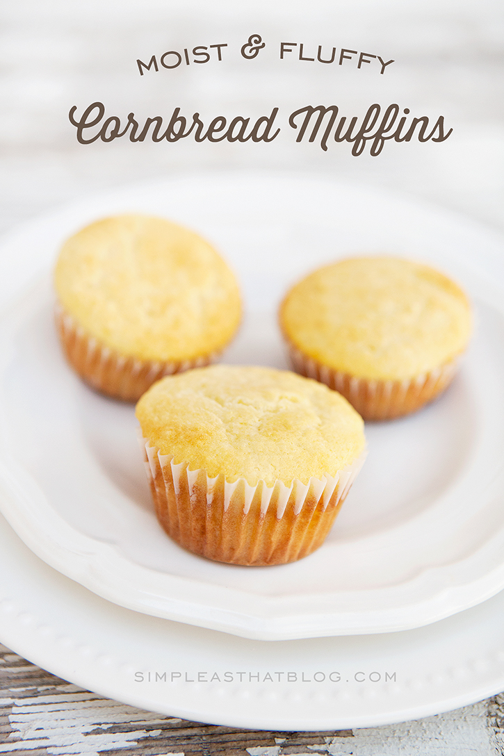 Moist And Fluffy Cornbread Muffins