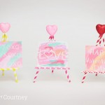 Valentine’s Day Paper Straw Easel Craft for Kids