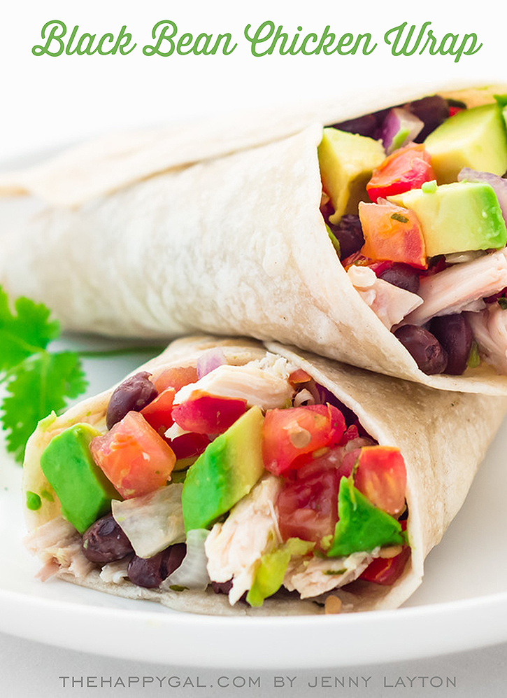 Black Bean Chicken Wraps PLUS 3 more quick and easy, kid-friendly dinner ideas to keep your family eating healthy on the go!
