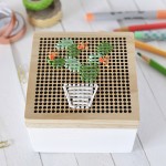 Simple Cacti Embroidery Box