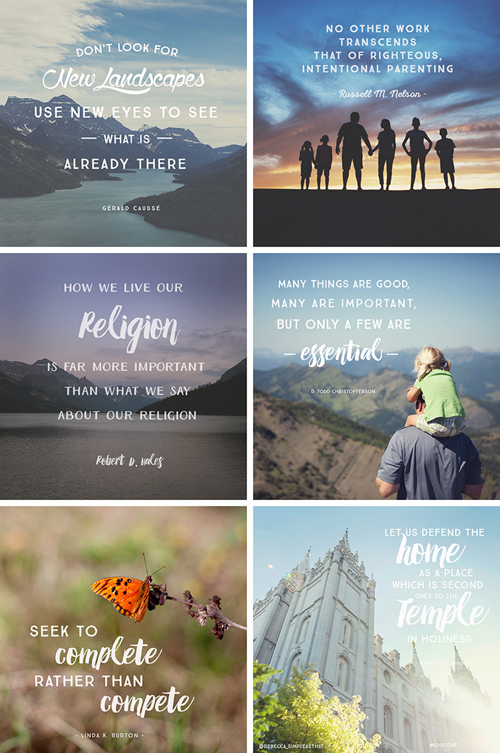 20+ free printable and shareable quotes from the April session of LDS General Conference