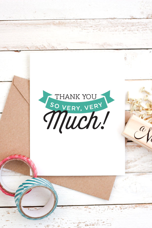 Beautiful 33 Simple Thank You Card