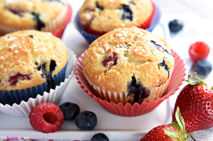 BEST Basic Muffin Recipe ~ Very Customizable! • FIVEheartHOME