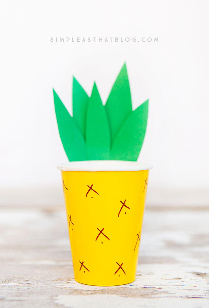 Pineapple Cup Craft