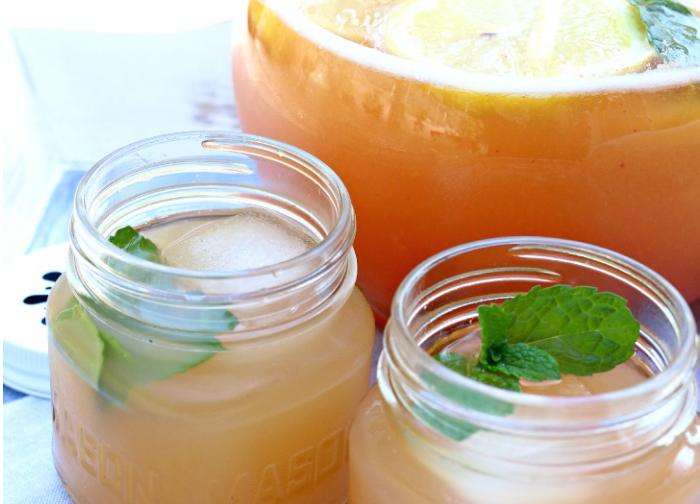 Peach Mint Lemonade