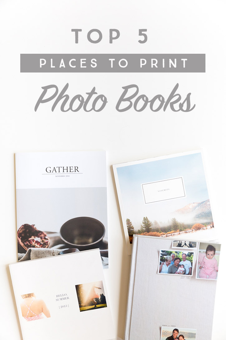 Photo books are a great way to get those photos off your phone or computer and on display for your family to enjoy! Come find out the top 5 places to print photo books!