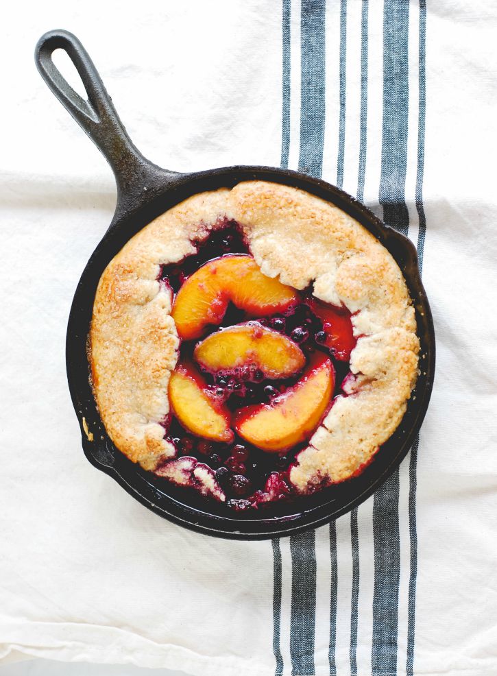 Mini Cast Iron Skillet Fruit Pies - Blessed Beyond Crazy