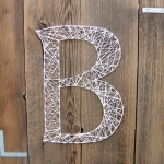 Monogram String Art Using Upcycled Pallet Boards