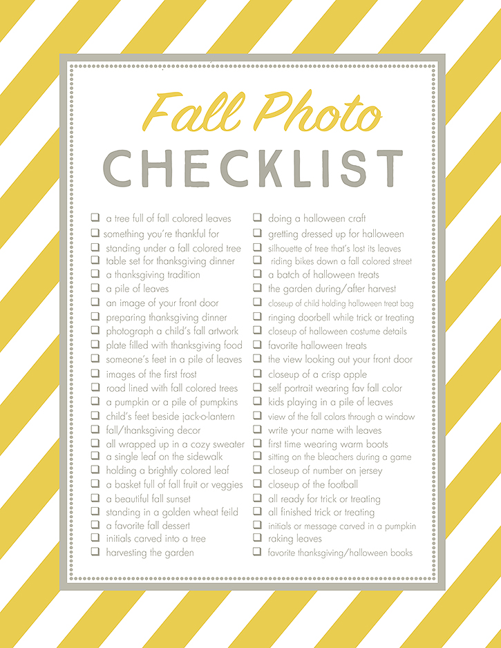 Free Christmas Photos Checklist