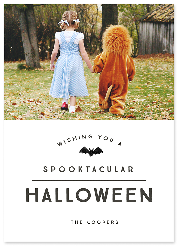 Share Halloween memories with loved ones using these free photo card templates.