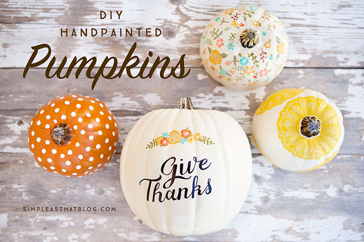 DIY Hand Painted Pumpkins You Can Use Year After Year