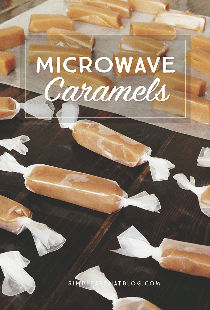 The easiest Christmas candy recipe ever! These caramels are so delicious and so simple to make.