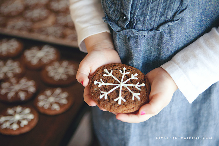 These soft, chewy cookies are perfect to give as gifts, enjoy as a family with a steaming cup of hot cocoa or leave out for Santa on Christmas Eve!
